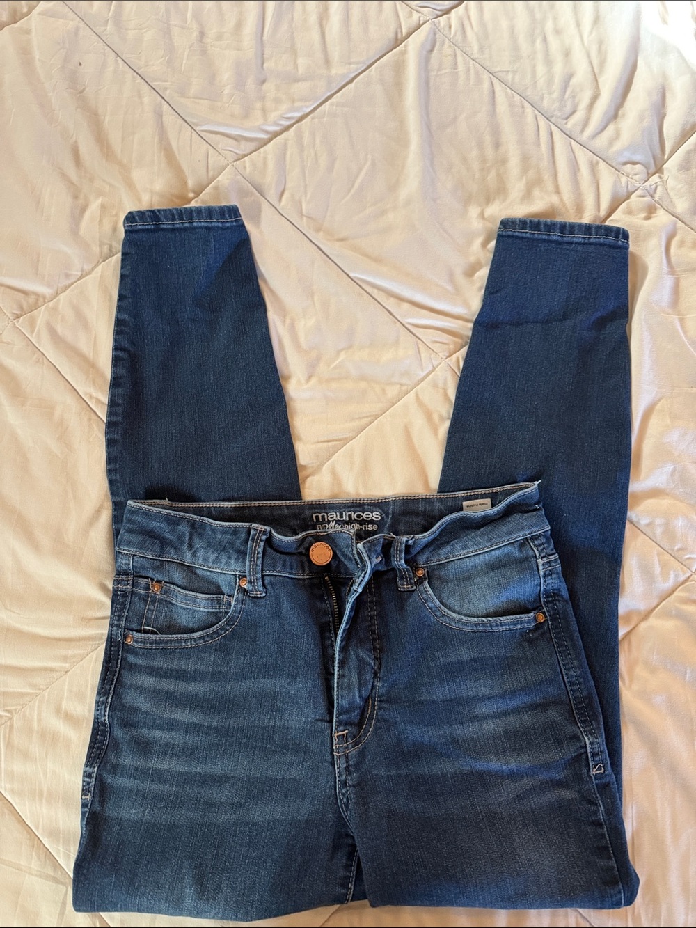 Maurices Navy Blue Skinny Jeans